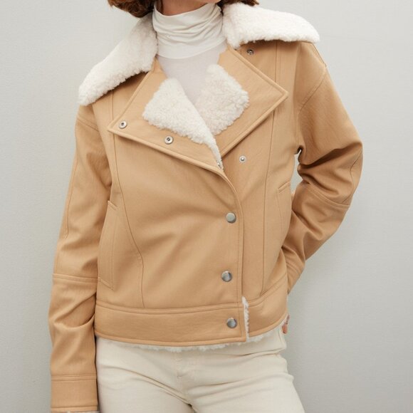 Oversized Shearling Jacket - Picture 1 of 5